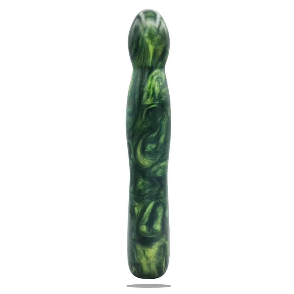 Gendoras Euphorix Epoxidharz-Dildo in Grün – sinnliches Kunstwerk Handgefertigt in Österreich