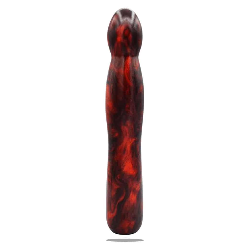 Gendoras Euphorix Epoxidharz-Dildo in Rot – sinnliches Kunstwerk Handgefertigt in Österreich