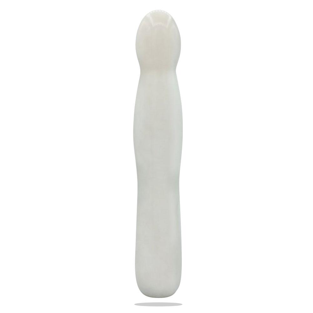 Gendoras Euphorix Epoxidharz-Dildo in Weiß – sinnliches Kunstwerk Handgefertigt in Österreich