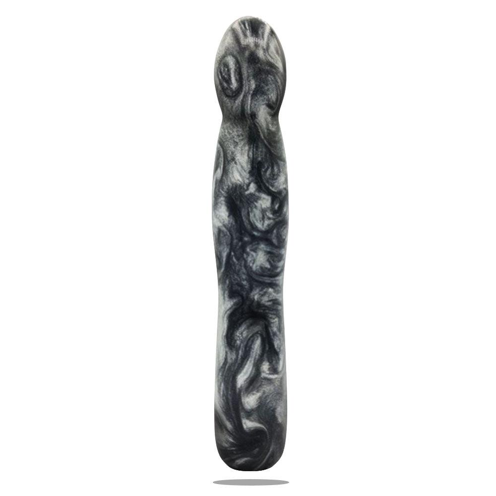 Gendoras Euphorix Epoxidharz-Dildo in Silber – sinnliches Kunstwerk Handgefertigt in Österreich