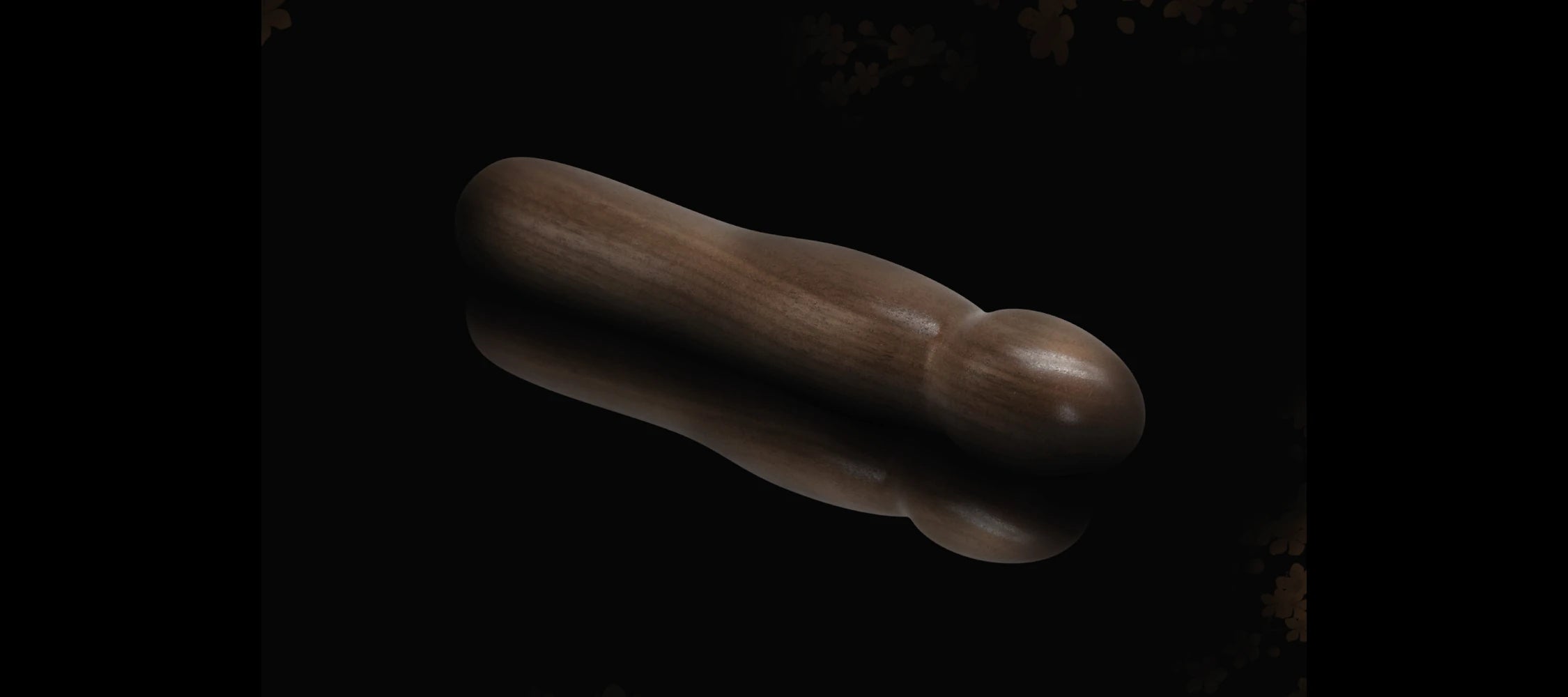 Natürlicher Holzdildo aus Nussholz – Premium, splinterfrei, Österreich