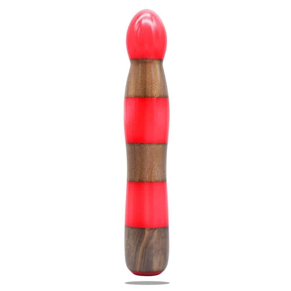 Gendoras Eleganza Pro Nuss-Holz-Epoxid-Dildo in Pink – sinnlicher Nuss-Holz-Dildo Handgefertigt in Österreich