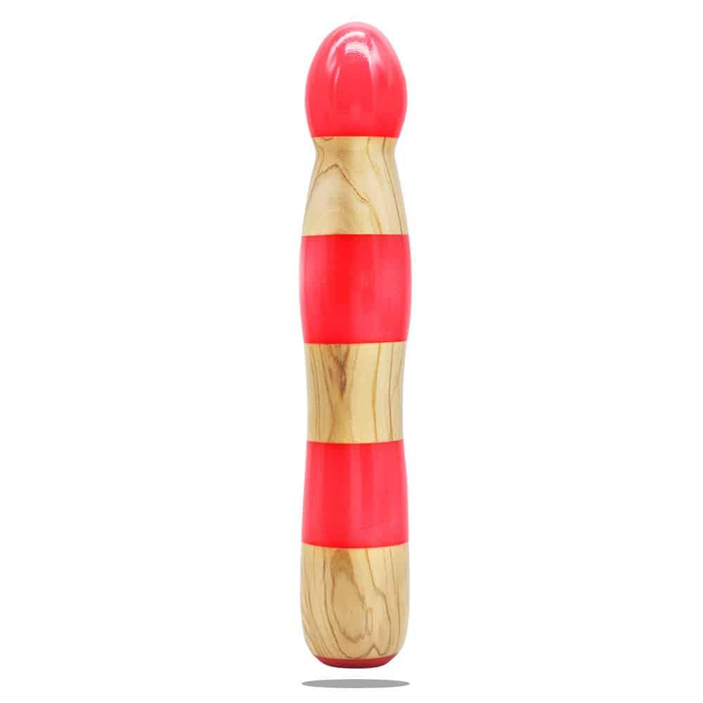 Gendoras Eleganza Pro Olivenholz-Epoxid-Dildo in Pink – sinnlicher Olivenholz-Dildo Handgefertigt in Österreich
