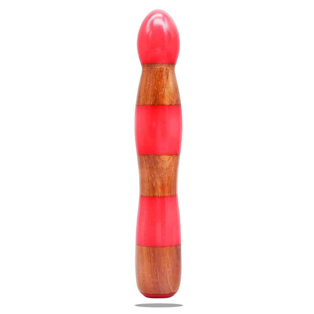 Gendoras Eleganza Pro Padouk-Epoxid-Dildo in Pink – sinnlicher Padouk-Holzdildo Handgefertigt in Österreich