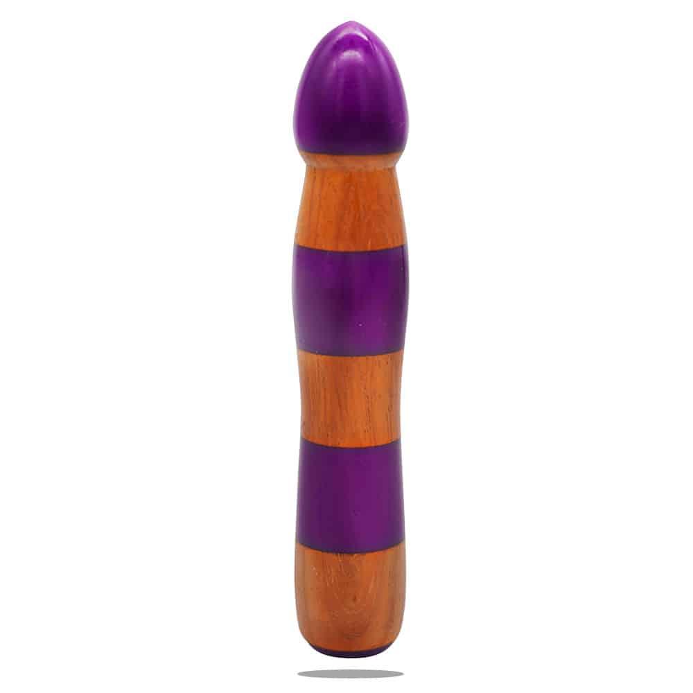 Gendoras Eleganza Pro Padouk-Epoxid-Dildo in Violett – sinnlicher Padouk-Holzdildo Handgefertigt in Österreich